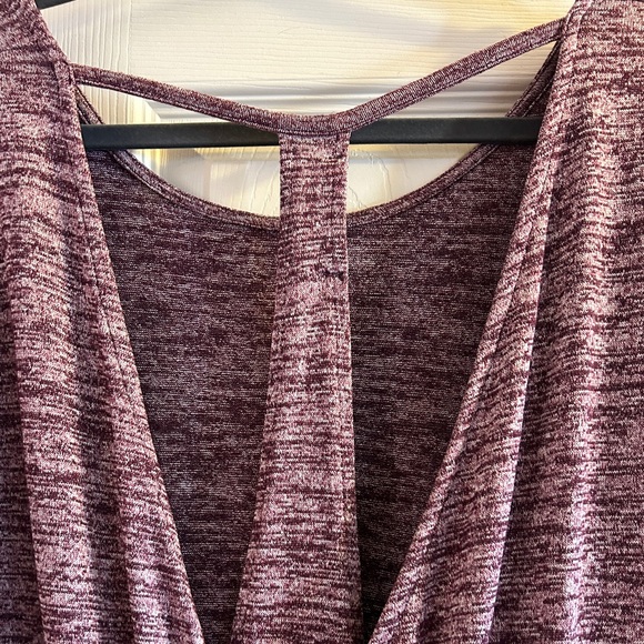 Athleta long sleeve sweater with t-strap crossover back, sz S - Picture 3 of 5